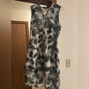 Apt. 9 Green Tropical Midi Dress